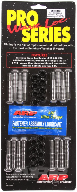 ARP 255-6402, BB Ford 390-428 wave-loc rod bolt kit