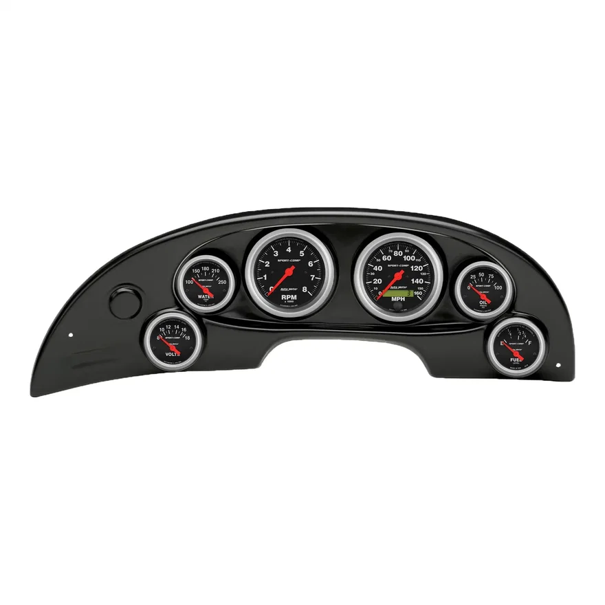 AutoMeter 10008-11, DIRECT FIT DASH KIT; (3 3/8in. X2; 2 1/16in. X4); FORD MUSTANG 94-04; SPORT-COMP