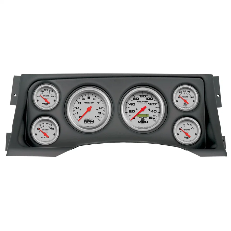 AutoMeter 2928-13, DIRECT FIT DASH KIT; (3 3/8in. X2; 2 1/16in. X4); CHEVY/GMC TRUCK 95-98; ULTRA-L