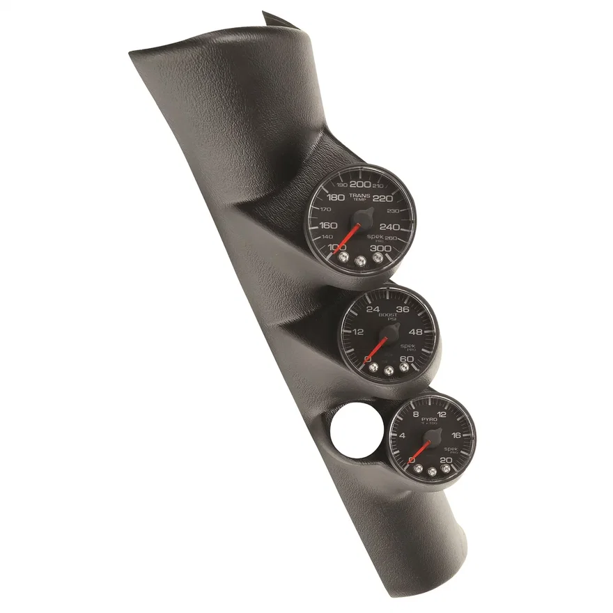AutoMeter P73001, DSL GA KIT; A-PILLR W/SPKR; RAM 98-02; BST/EGT/TRANS; 60PSI/2Kdeg.F/300deg.F; BK for Dodge