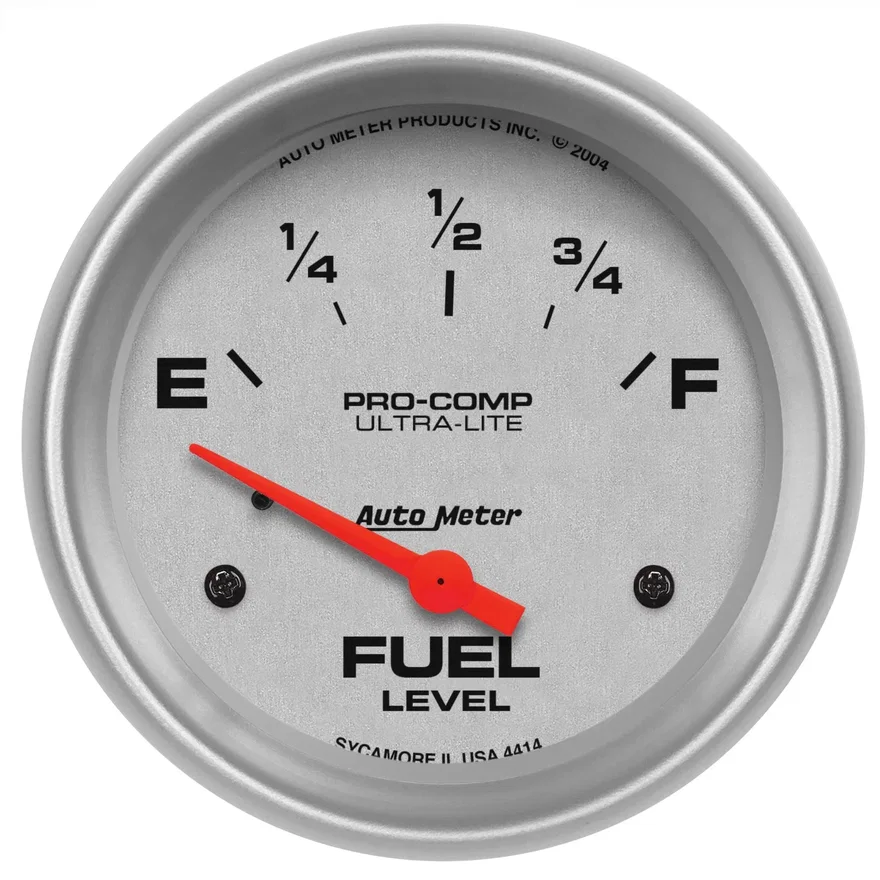AutoMeter 4414, GAUGE; FUEL LEVEL; 2 5/8in.; 0OE TO 90OF; ELEC; ULTRA-LITE
