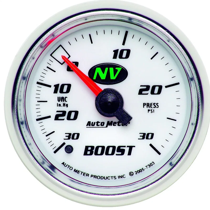 AutoMeter 7303, GAUGE; VAC/BOOST; 2 1/16in.; 30INHG-30PSI; MECHANICAL; NV