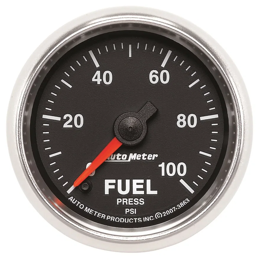 AutoMeter 3863, GAUGE; FUEL PRESSURE; 2 1/16in.; 100PSI; DIGITAL STEPPER MOTOR; GS