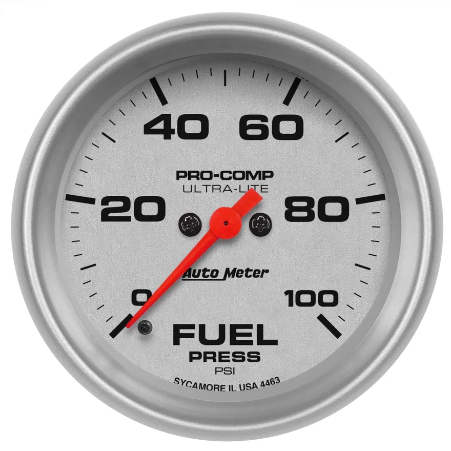 AutoMeter 4463, GAUGE; FUEL PRESSURE; 2 5/8in.; 100PSI; DIGITAL STEPPER MOTOR; ULTRA-LITE