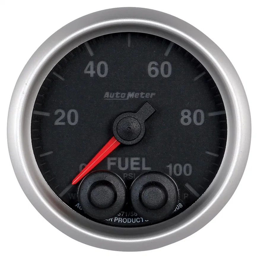 AutoMeter 5671, GAUGE; FUEL PRESS; 2 1/16in.; 100PSI; DIGITAL STEPPER MOTOR W/PEAK/WARN; ELITE