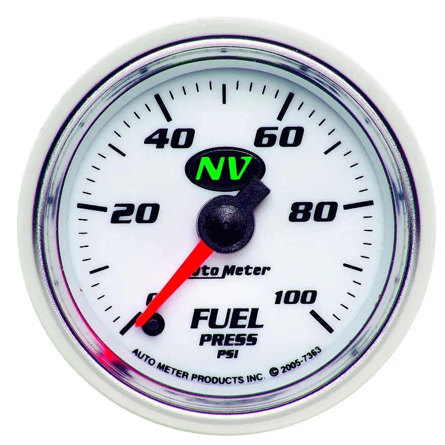 AutoMeter 7363, GAUGE; FUEL PRESSURE; 2 1/16in.; 100PSI; DIGITAL STEPPER MOTOR; NV