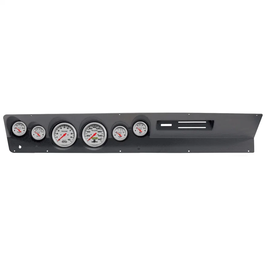 AutoMeter 2120-13, DIRECT FIT DASH KIT; (3 3/8in. X2; 2 1/16in. X4); DODGE DART AC 67-69; ULTRA-LIT