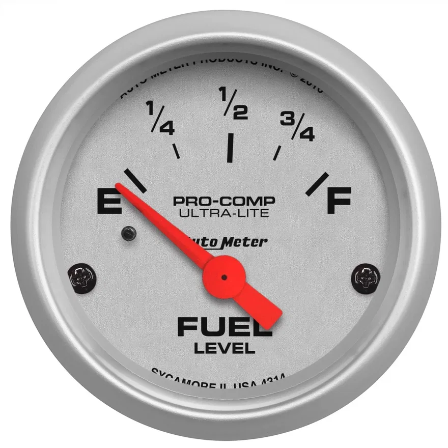 AutoMeter 4314, GAUGE; FUEL LEVEL; 2 1/16in.; 0OE TO 90OF; ELEC; ULTRA-LITE