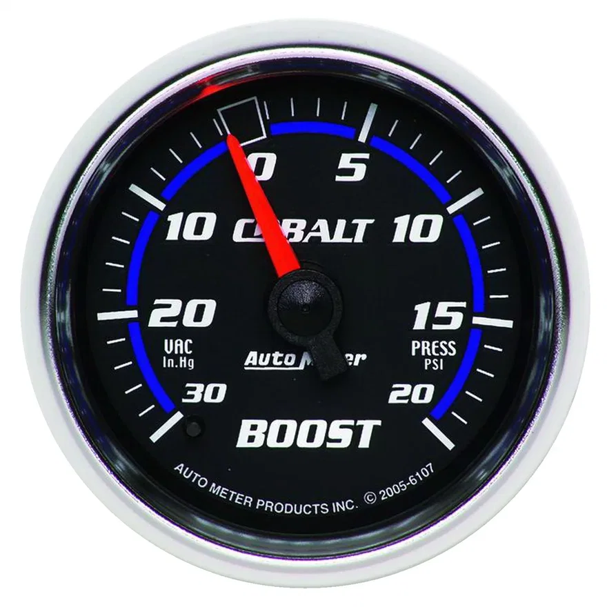 AutoMeter 6107, GAUGE; VAC/BOOST; 2 1/16in.; 30INHG-20PSI; MECHANICAL; COBALT