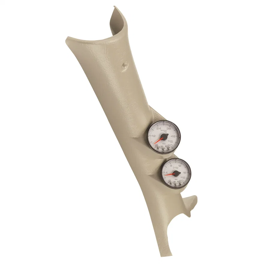 AutoMeter P72002, DIESEL GAUGE KIT; A-PILLAR; RAM 03-09; BOOST/EGT; 60PSI/2000deg.F; WHT; SPEK-PRO for Dodge