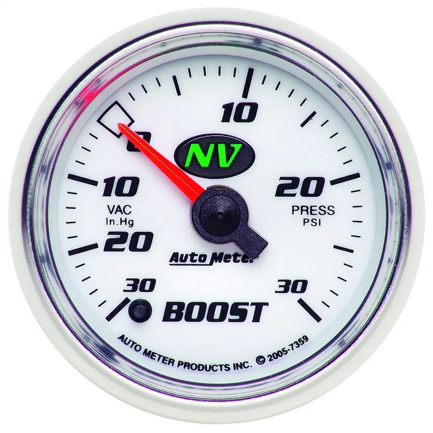 AutoMeter 7359, GAUGE; VAC/BOOST; 2 1/16in.; 30INHG-30PSI; DIGITAL STEPPER MOTOR; NV