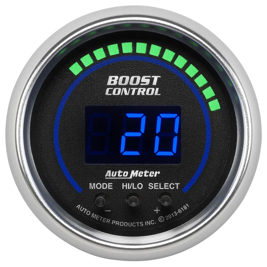 AutoMeter 6181, GAUGE; BOOST CONTROLLER; 2 1/16in.; 30INHG-30PSI; INCL. SOLENOID; DIGITAL; COBAL