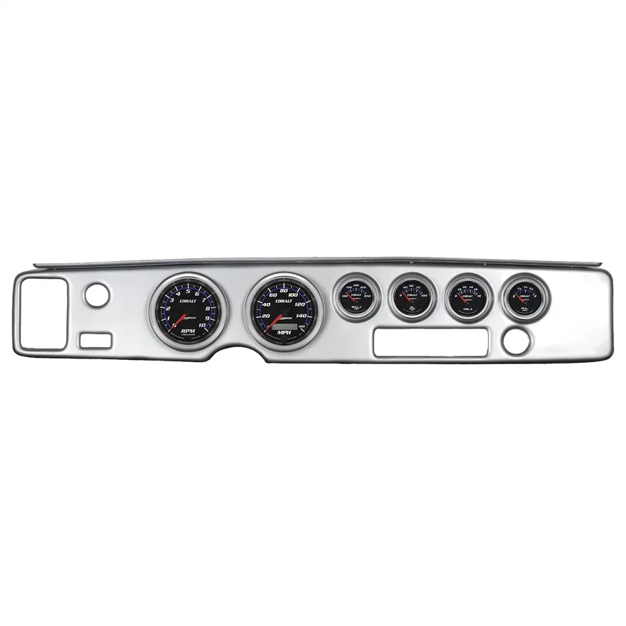 AutoMeter 7028-CB, DIRECT FIT DASH KIT; FIREBIRD 70-81; TACH/MPH/FUEL/OILP/WTMP/VOLT; COBALT