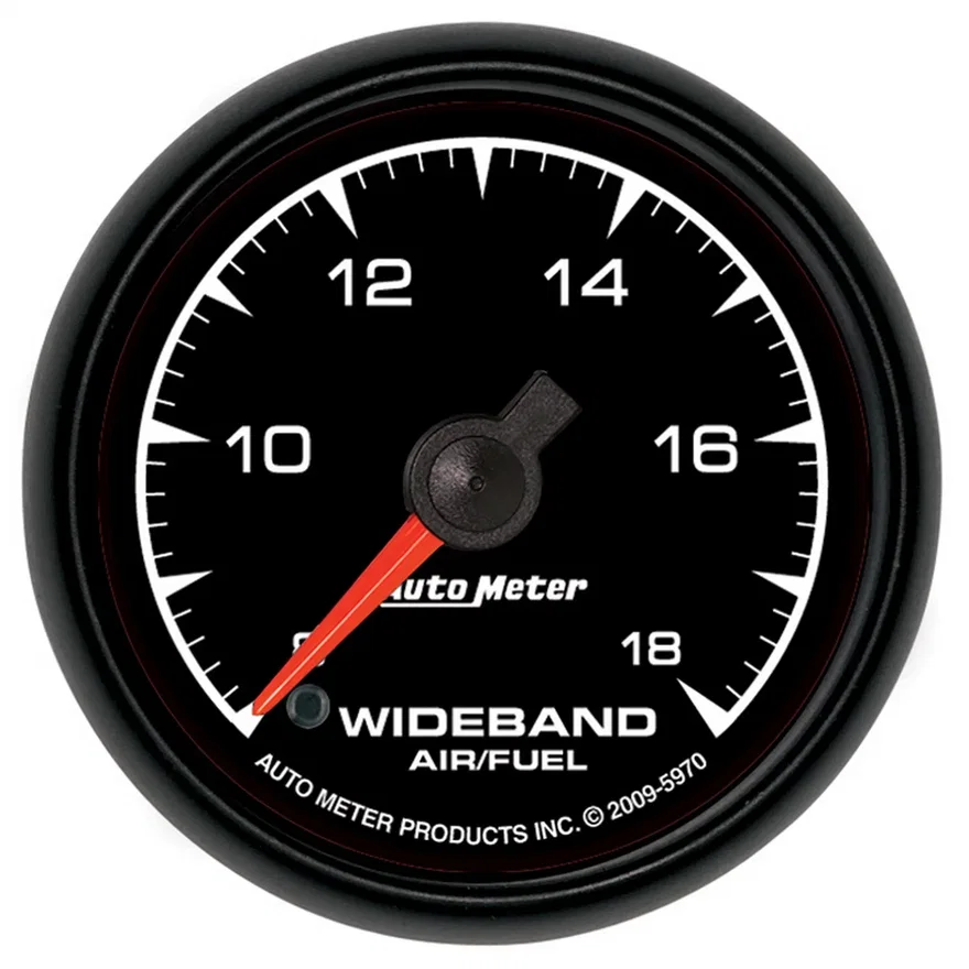 AutoMeter 5970, GAUGE; AIR/FUEL RATIO-WIDEBAND; ANALOG; 2 1/16in.; 8:1-18:1; STEPPER MOTOR; ES