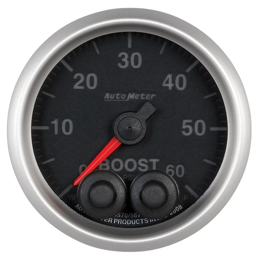AutoMeter 5670, GAUGE; BOOST; 2 1/16in.; 60PSI; DIGITAL STEPPER MOTOR W/PEAK/WARN; ELITE