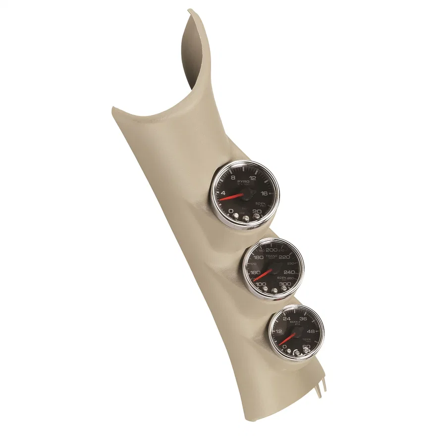 AutoMeter P73003, DIESEL GAUGE KIT; A-PILLR; RAM 10-19; BOOST/EGT/TRANS; 60PSI/2Kdeg.F/300deg.F; B