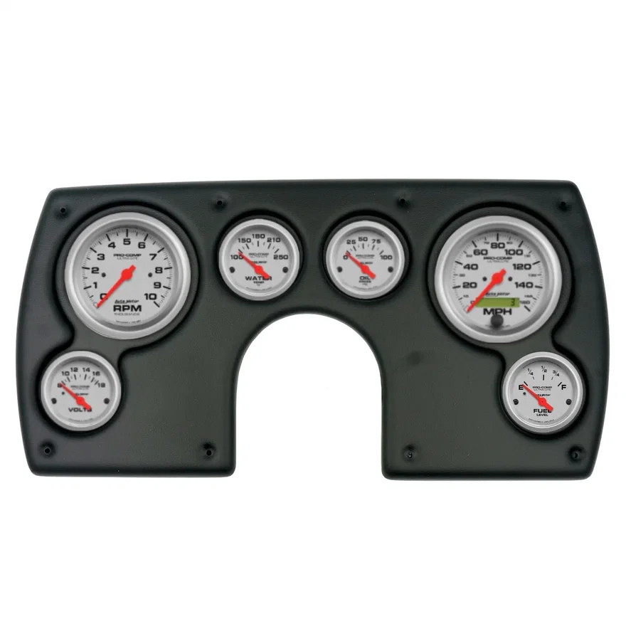 DIRECT FIT DASH KIT; (3 3/8in. X2; 2 1/16in. X4); ULTRA-LITE for 1982-1989 Chevrolet Camaro