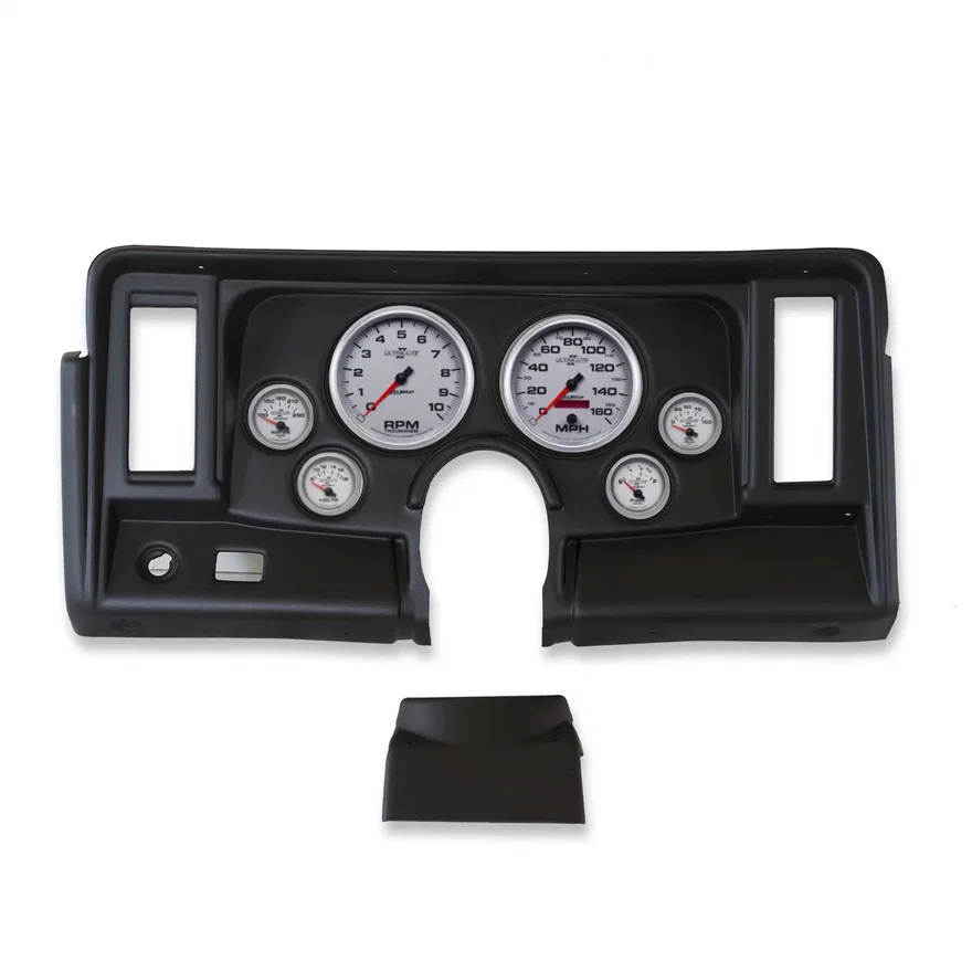 AutoMeter 2134-14, DIRECT FIT DASH KIT; NOVA 69-76; TACH/MPH/FUEL/OILP/WTMP/VOLT; ULTRA-LITE II