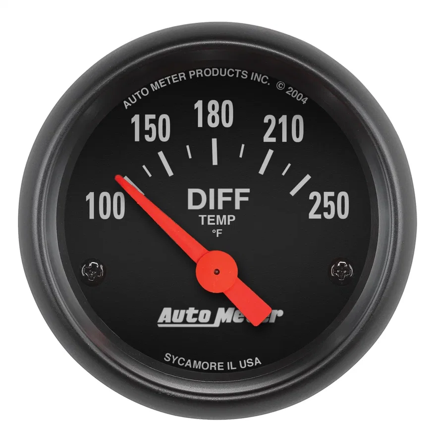 AutoMeter 2636, GAUGE; DIFFERENTIAL TEMP; 2 1/16in.; 100-250deg.F; ELECTRIC; Z-SERIES