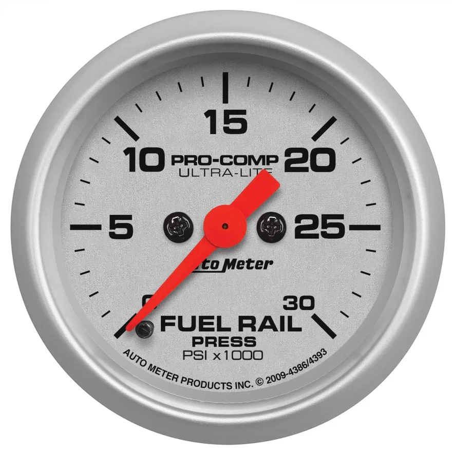 AutoMeter 4386, GAUGE; RAIL PRESSURE (RAM 5.9L); 2 1/16in.; 30KPSI; DIGITAL STEPPER MOTOR; UL