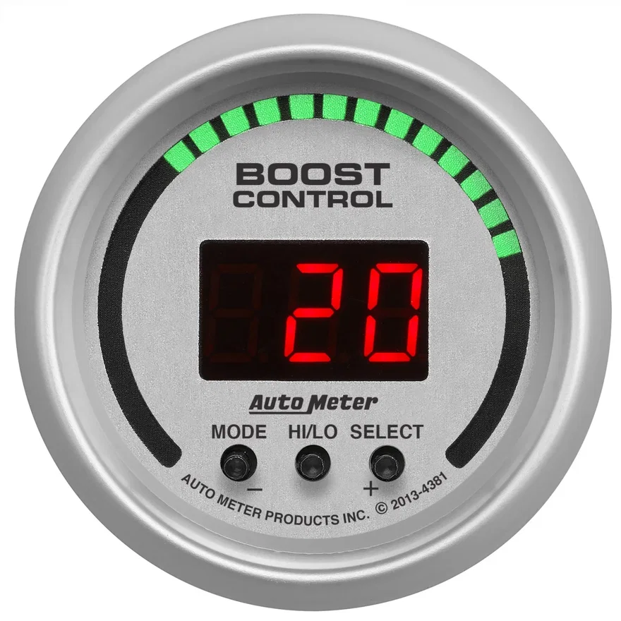 AutoMeter 4381, GAUGE; BOOST CONTROLLER; 2 1/16in.; 30INHG-30PSI; INCL. SOLENOID; DIGITAL; UL
