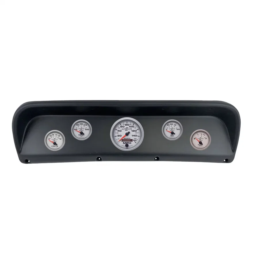 AutoMeter 2937-14, DIRECT FIT DASH KIT; (3 3/8in. X1; 2 1/16in. X4); FORD F100 67-72; ULTRA-LITE II
