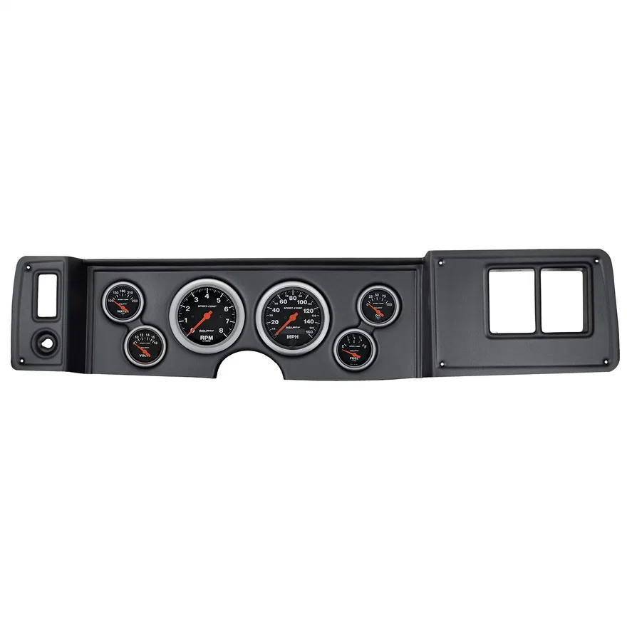 AutoMeter 7023-SC, DIRECT FIT DASH KIT; CAMARO 79-81; TACH/MPH/FUEL/OILP/WTMP/VOLT; SPORT-COMP
