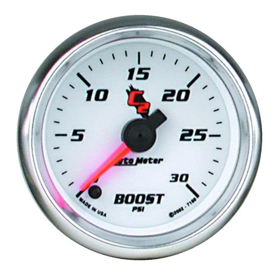 AutoMeter 7160, GAUGE; BOOST; 2 1/16in.; 30PSI; DIGITAL STEPPER MOTOR; C2