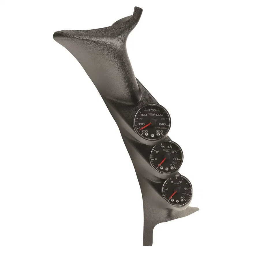 AutoMeter P73010, DSL GAUGE KIT; A-PILLR; FORD 99-07; BST/EGT/TRANS; 60PSI/2Kdeg.F/300deg.F; BLK;