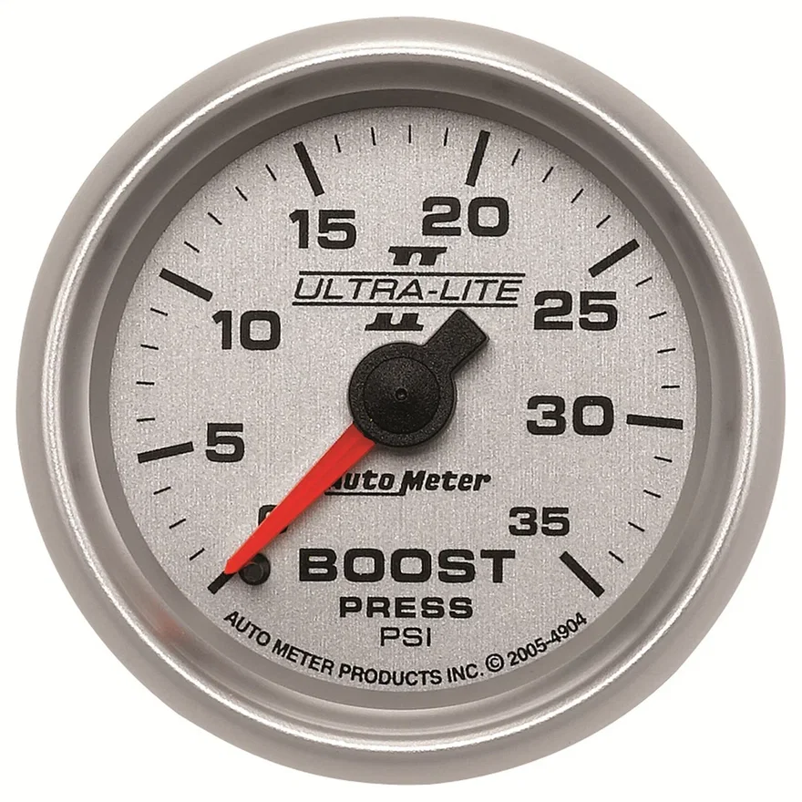 AutoMeter 4904, GAUGE; BOOST; 2 1/16in.; 35PSI; MECHANICAL; ULTRA-LITE II