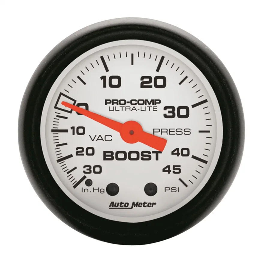 AutoMeter 5708, GAUGE; VAC/BOOST; 2 1/16in.; 30INHG-45PSI; MECHANICAL; PHANTOM