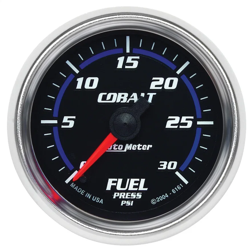 AutoMeter 6161, GAUGE; FUEL PRESSURE; 2 1/16in.; 30PSI; DIGITAL STEPPER MOTOR; COBALT