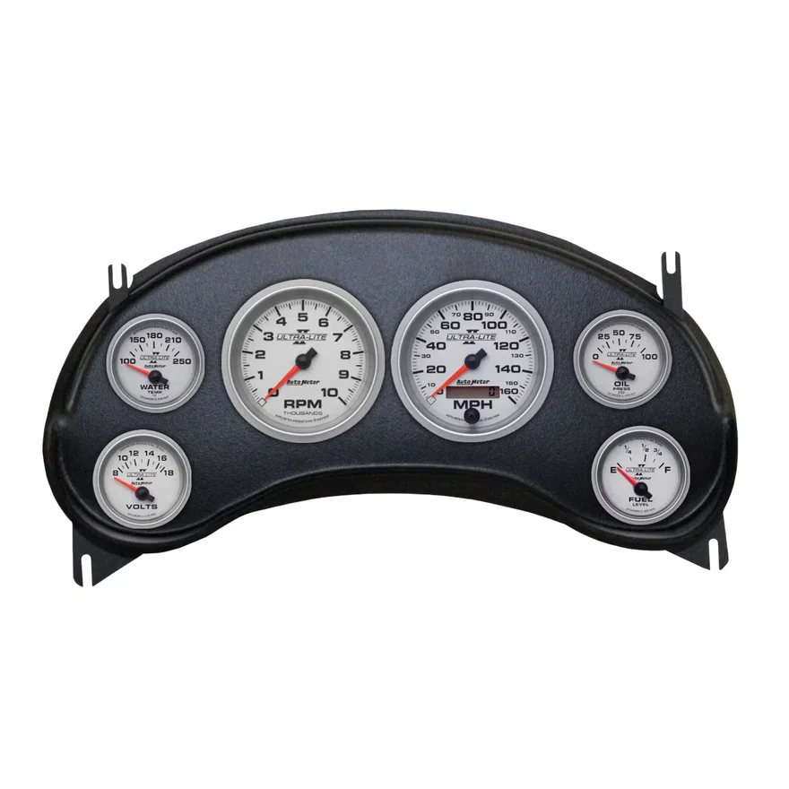 AutoMeter 2934-14, DIRECT FIT DASH KIT; (3 3/8in. X2; 2 1/16in. X4); CHEVY S10 TRUCK 98-04; ULTRA-L