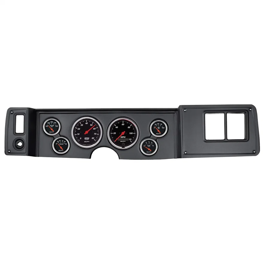 AutoMeter 7023-DB, DIRECT FIT DASH KIT; CAMARO 79-81; TACH/MPH/FUEL/OILP/WTMP/VOLT; DESIGNER BLACK