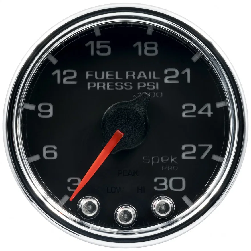 AutoMeter P32131, GAUGE; RAIL PRESS; 2 1/16in.; 30KPSI; STEPPER MOTOR W/PEAK/WARN; BLK/CHRM; SPEK