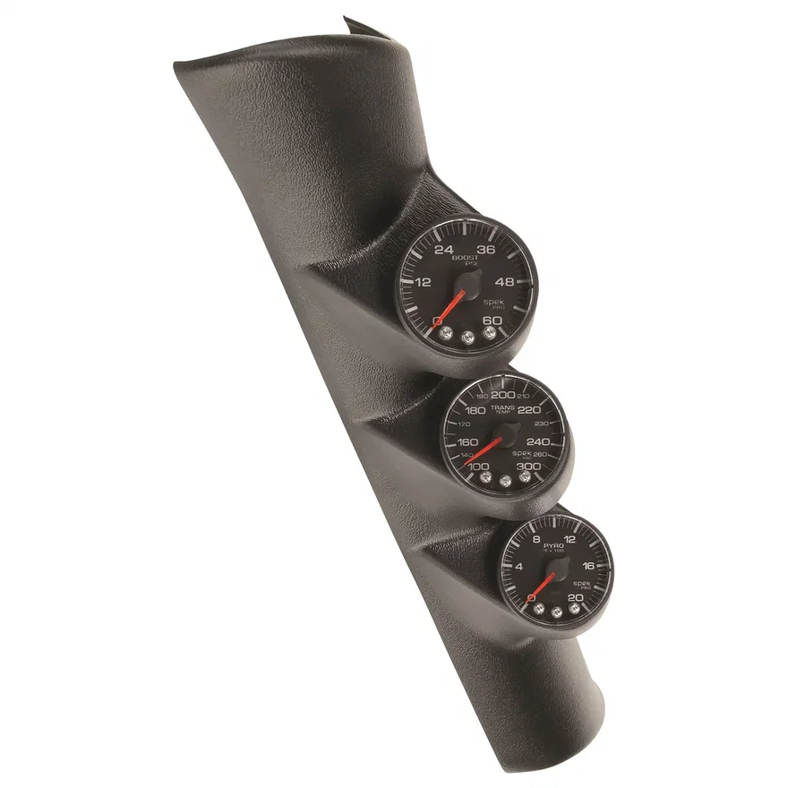 AutoMeter P73000, DIESEL GAUGE KIT; A-PILLR; RAM 98-02; BST/EGT/TRANS; 60PSI/2Kdeg.F/300deg.F; BLK for Dodge