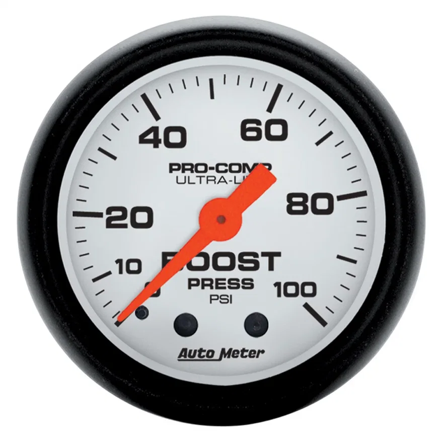 AutoMeter 5706, GAUGE; BOOST; 2 1/16in.; 100PSI; MECHANICAL; PHANTOM