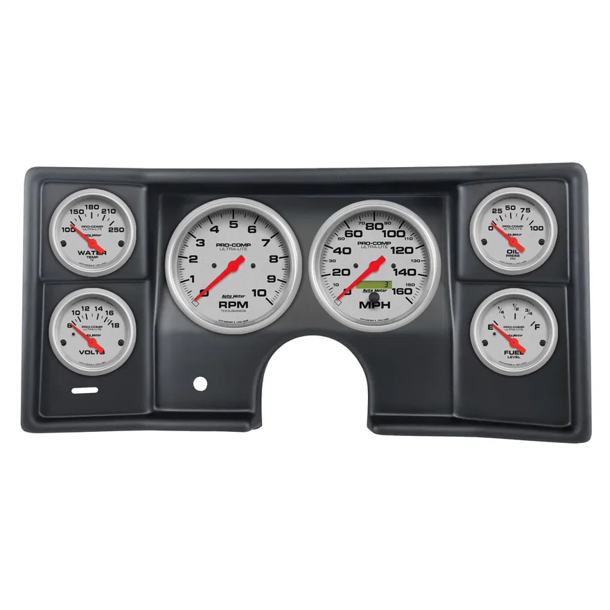 AutoMeter 2935-13, DIRECT FIT DASH KIT; (5in. X2; 2 5/8in. X4); MALIBU/EL CAMINO/MONTECARLO 78-81; for Chevrolet