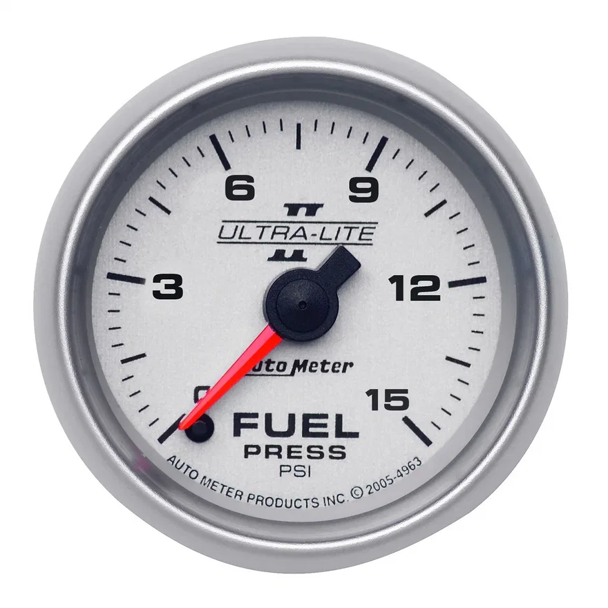 AutoMeter 4961, GAUGE; FUEL PRESSURE; 2 1/16in.; 15PSI; DIGITAL STEPPER MOTOR; ULTRA-LITE II