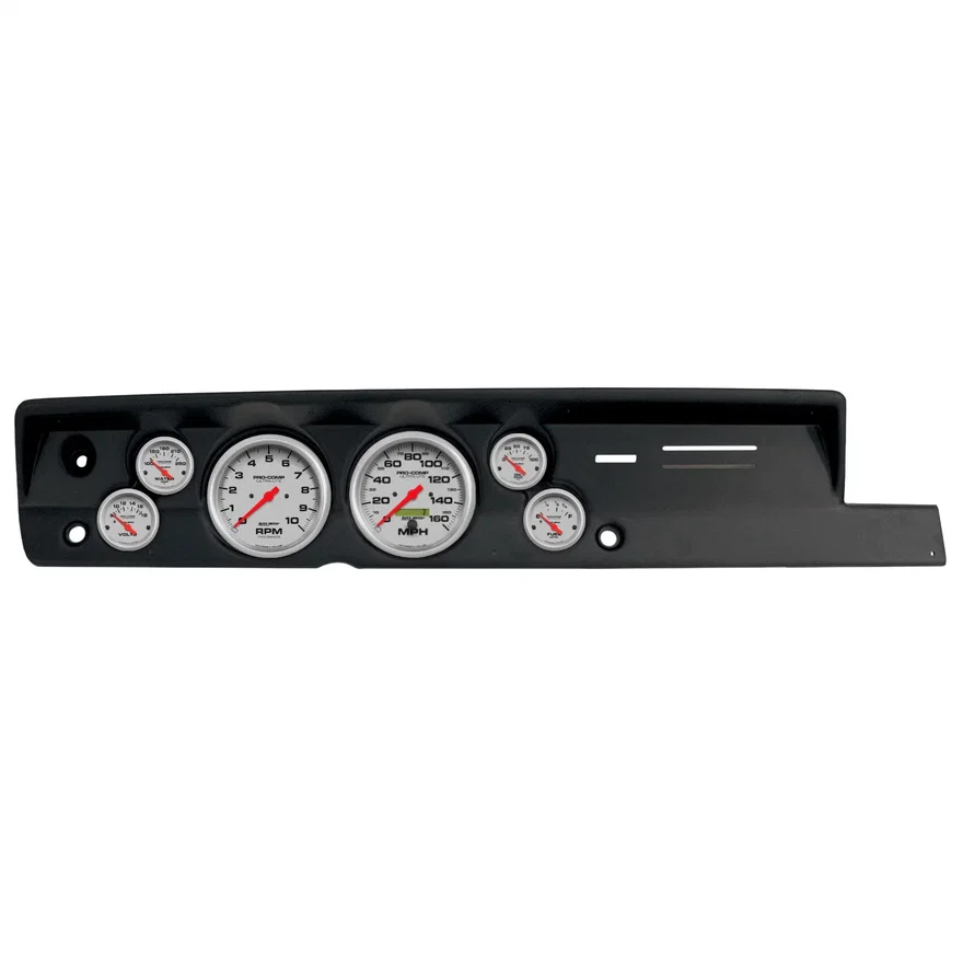 AutoMeter 2118-13, DIRECT FIT DASH KIT; (5in. X2; 2 1/16in. X4); PLYM CUDA HEAT 67-69; ULTRA-LITE for Plymouth Barracuda