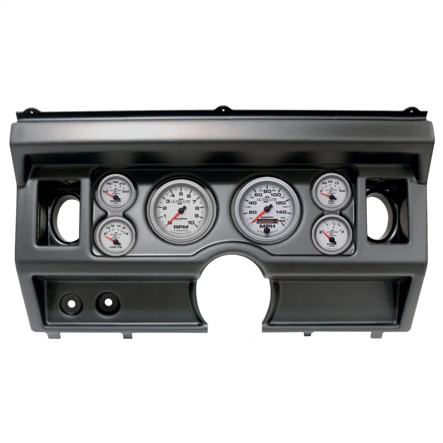 AutoMeter 2919-14, DIRECT FIT DASH KIT; (3 3/8in. X2; 2 1/16in. X4); FORD TRUCK AC 80-86; ULTRA-LIT