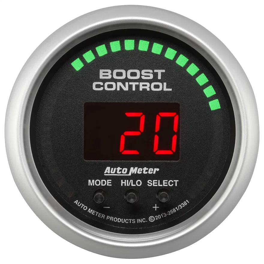 AutoMeter 3381, GAUGE; BOOST CONTROLLER; 2 1/16in.; 30INHG-30PSI; INCL. SOLENOID; DIGITAL; SC