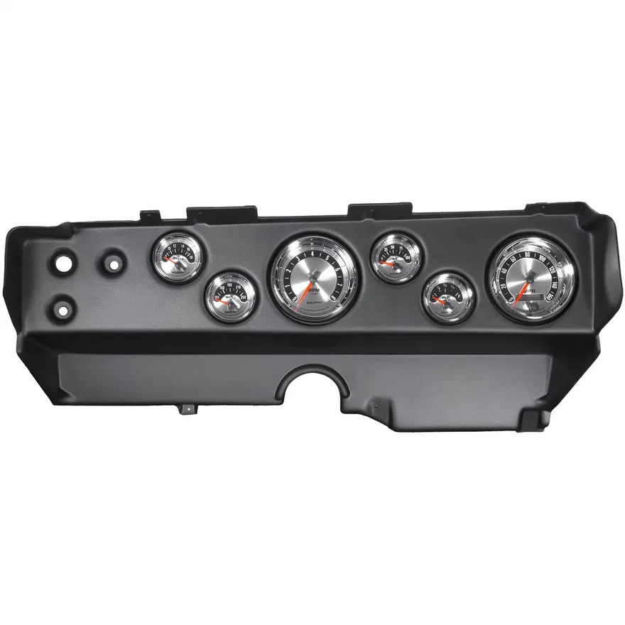 AutoMeter 7029, DIRECT FIT DASH KIT; EBODY/CUDA/CHALLENGER 70-74; TACH/MPH/FUEL/OILP/WTMP/VOLT;