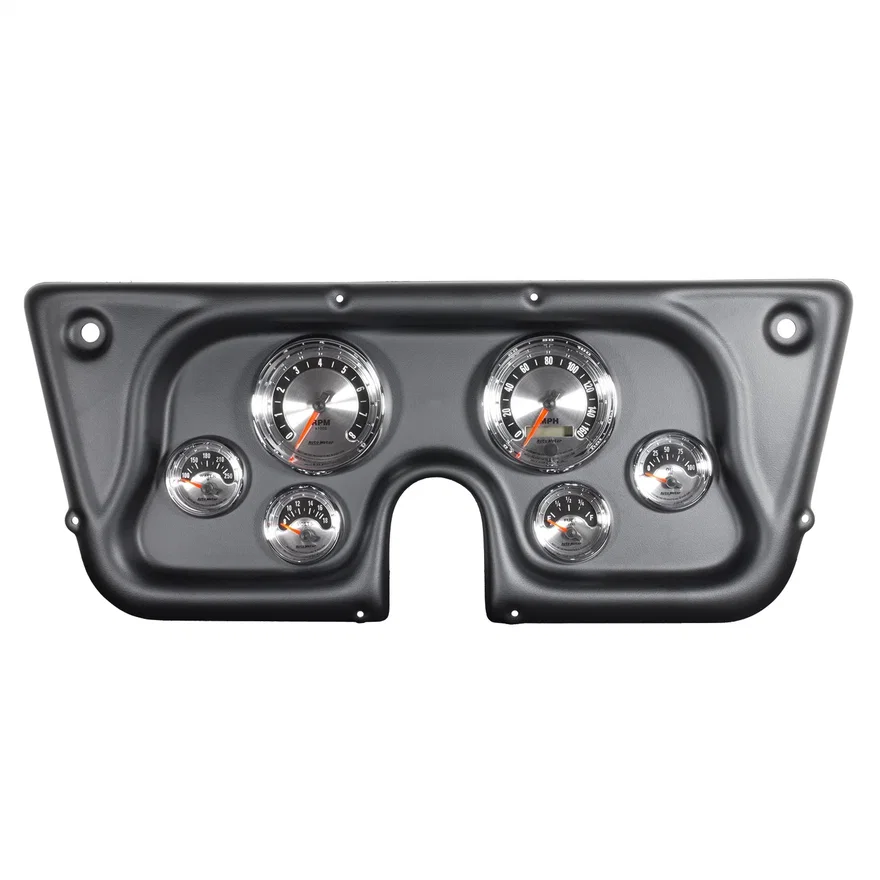 AutoMeter 7032, DIRECT FIT DASH KIT; CHEVY TRUCK C/K/K5/SUBRBN 67-72; RPM/MPH/FUEL/OILP/WTMP/BAT