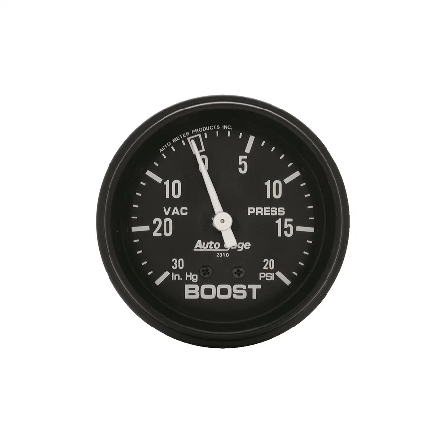 AutoMeter 2310, GAUGE; VAC/BOOST; 2 5/8in.; 30INHG-20PSI; MECHANICAL; BLACK; AUTOGAGE