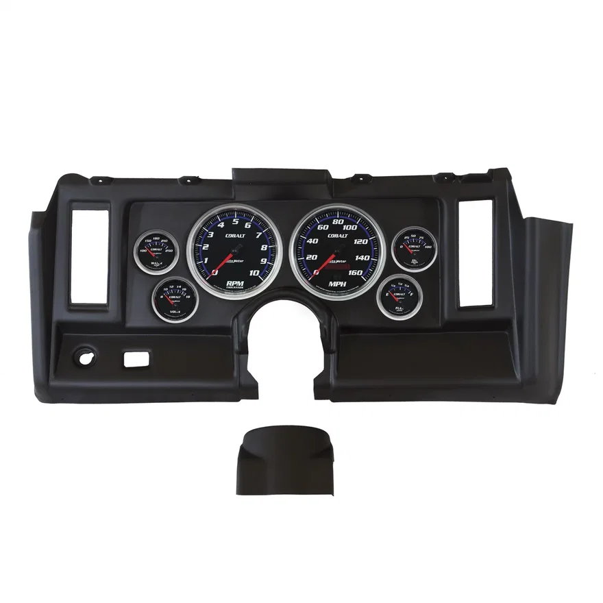 AutoMeter 7021-CB, DIRECT FIT DASH KIT; CAMARO 69; TACH/MPH/FUEL/OILP/WTMP/VOLT; COBALT