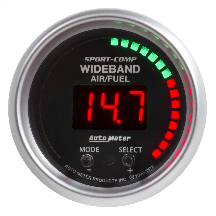 AutoMeter 3397, GAUGE; AIR/FUEL RATIO-PRO PLUS; 2 1/16in.; 10:1-20:1; DIGITAL W/PK/WRN; SC