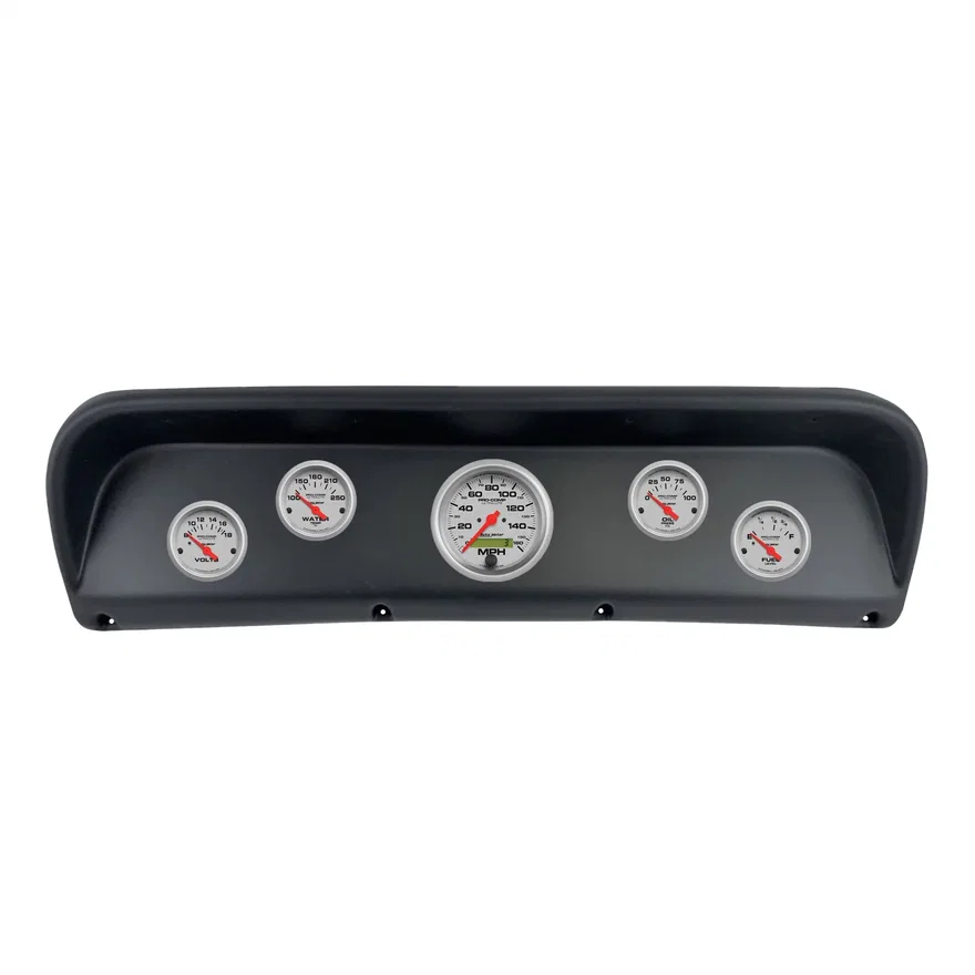 AutoMeter 2937-13, DIRECT FIT DASH KIT; (3 3/8in. X1; 2 1/16in. X4); FORD F100 67-72; ULTRA-LITE