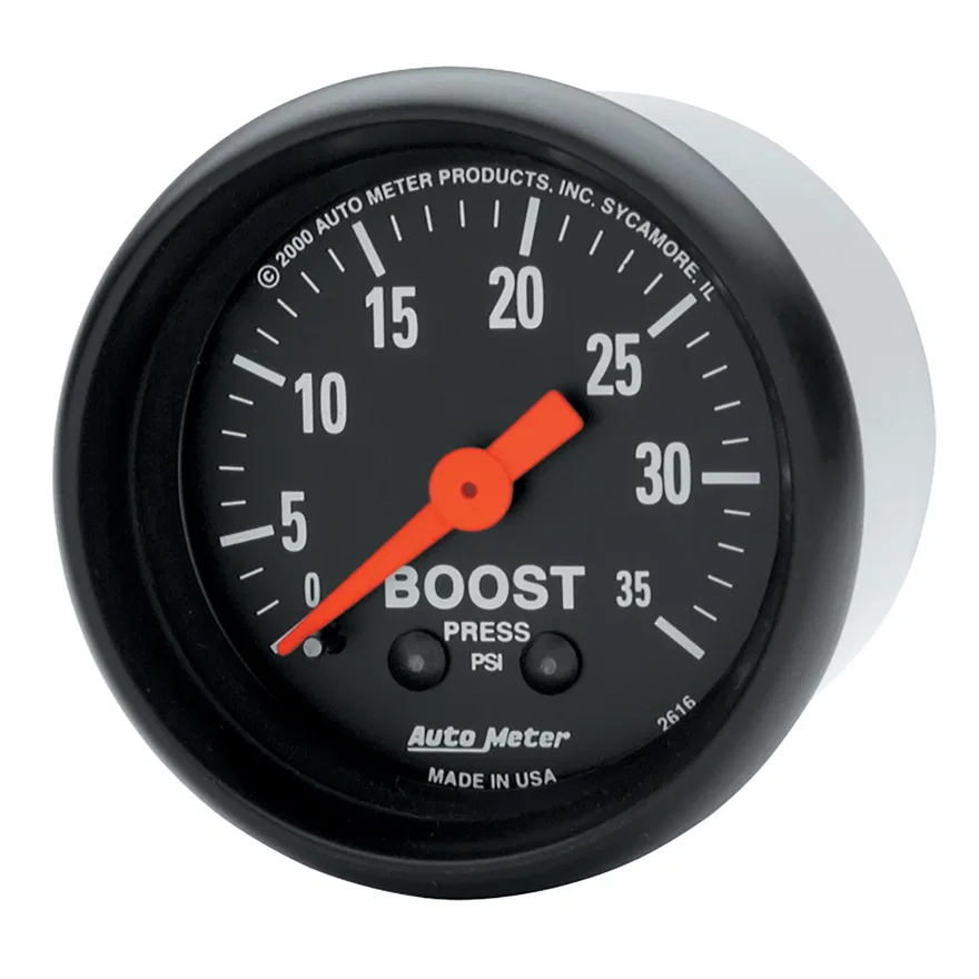 AutoMeter 2616, GAUGE; BOOST; 2 1/16in.; 35PSI; MECHANICAL; Z-SERIES