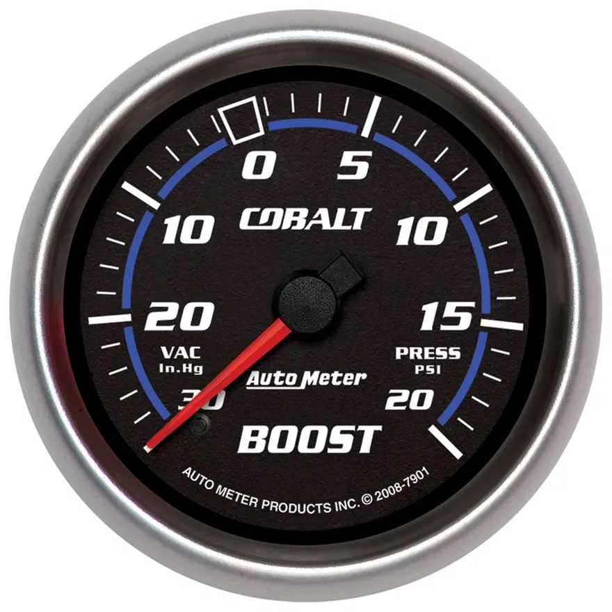 AutoMeter 7901, GAUGE; VAC/BOOST; 2 5/8in.; 30INHG-20PSI; MECHANICAL; COBALT